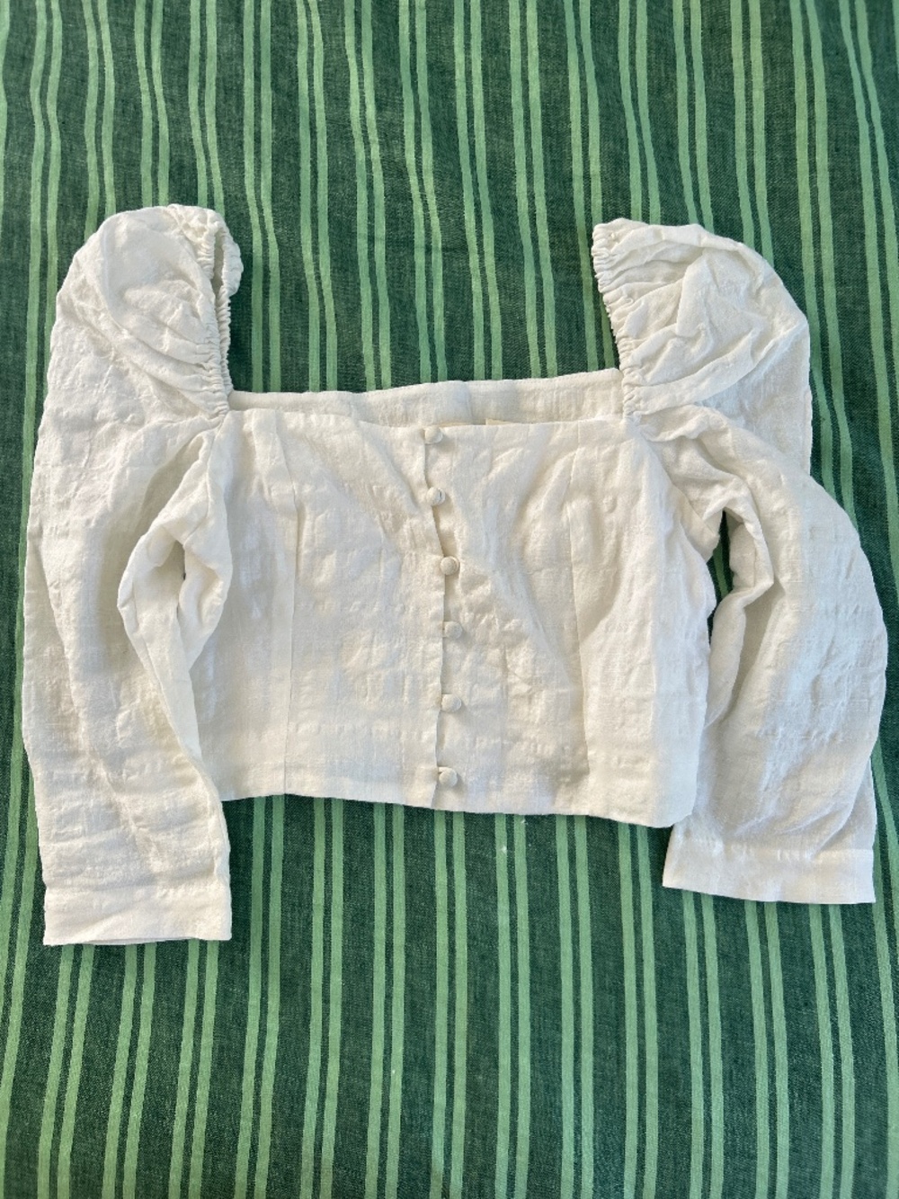 Mara Hoffman Isadora Top with Puff Sleeves